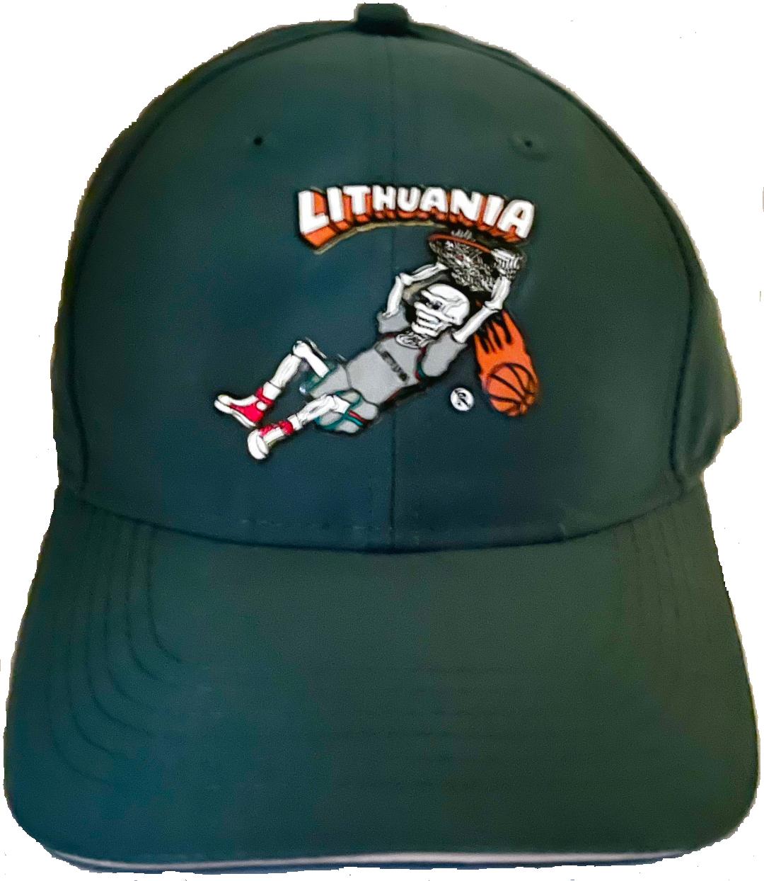 Lithuania Basketball tie dye cap