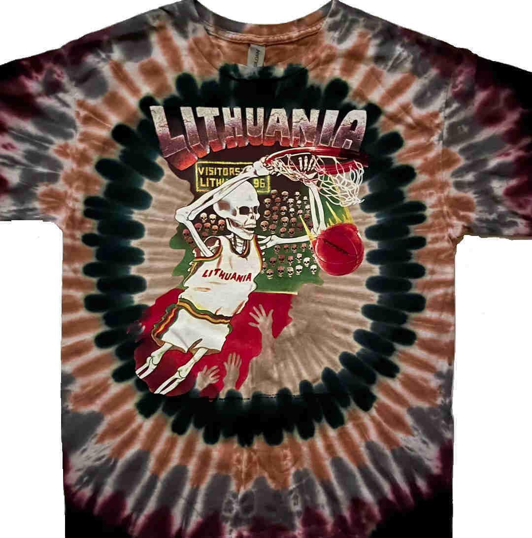 Lithuanian basketball grateful dead tie dye t-shirts